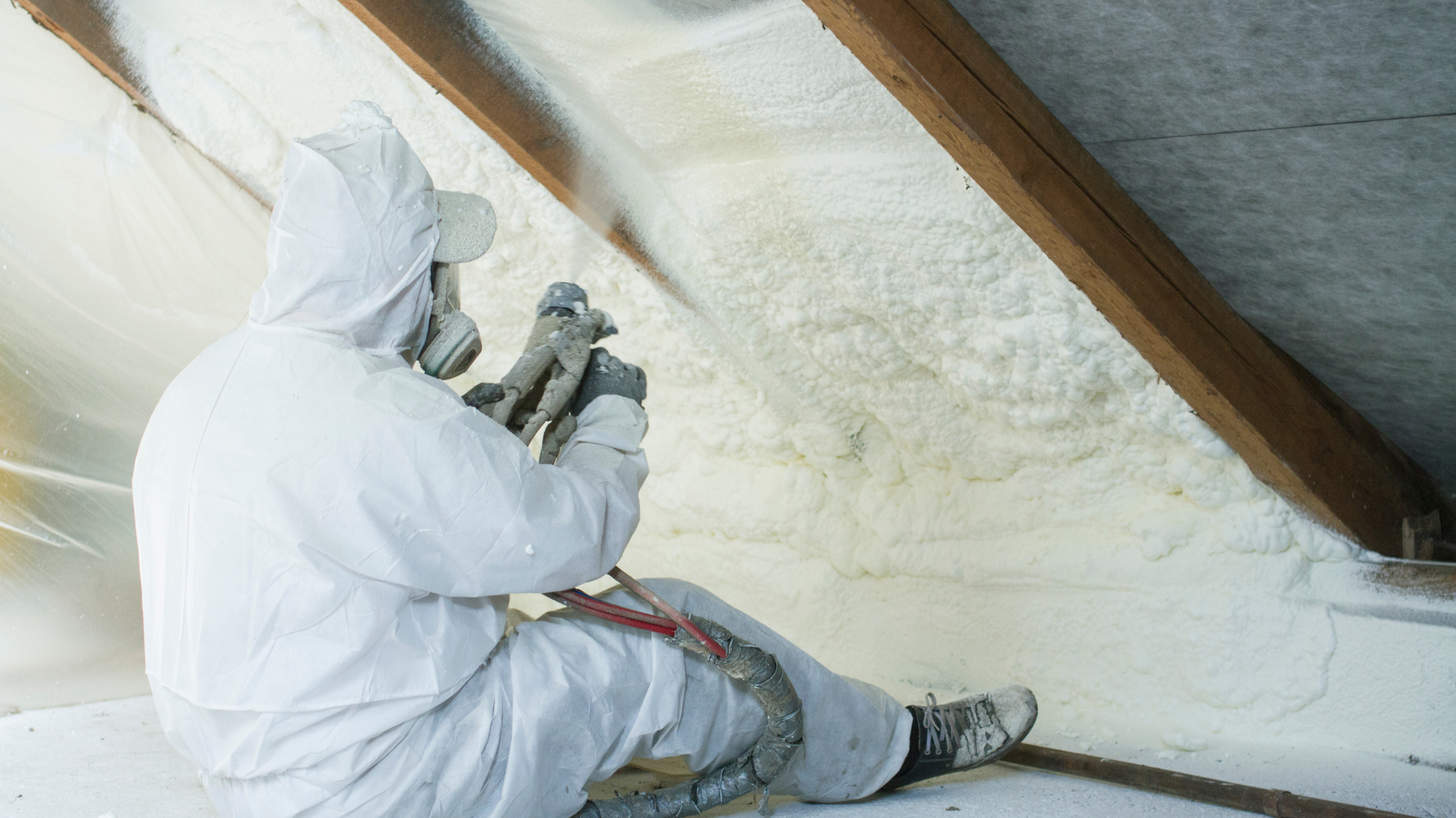 insulating crawl space with spray foam